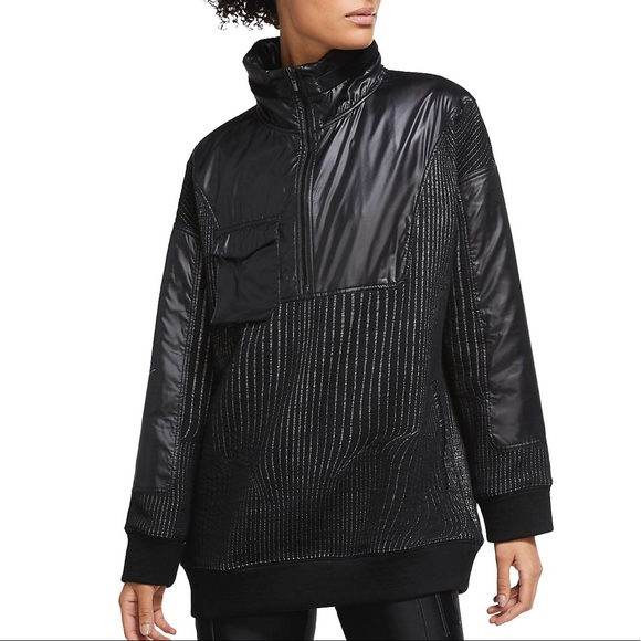 NWT Nike City Ready 1/4 Zip Training Jacket in Black Size Small - Picture 1 of 10